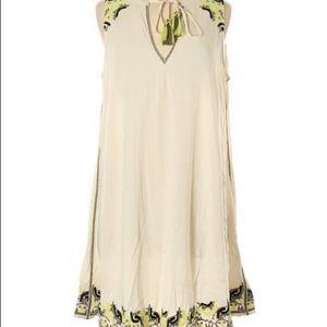 [Lou&Grey] NWOT embroidered tassel tunic dress